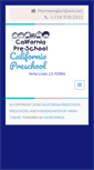 Mobile Screenshot of californiapreschool.com